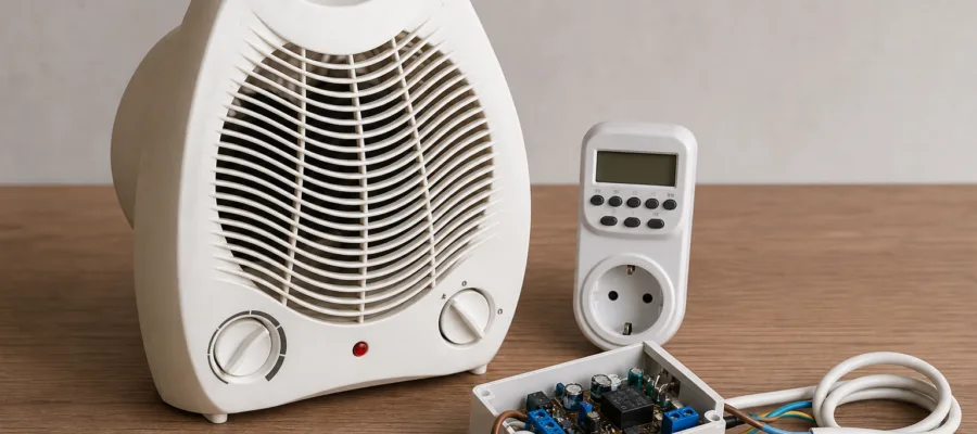 Heizluefter mit Zeitschaltuhr erweitern: DIY-Automatisierung